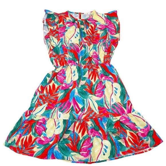 2 Hearts Dresses & Skirts - 💐 NWT! Pink, Green, Red, Blue, and Yellow 2 HEARTS Floral Dress - Size M